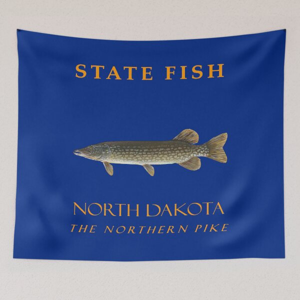 Item preview, North Dakota Territory Fish The Northern Pike designed and sold by taiche.