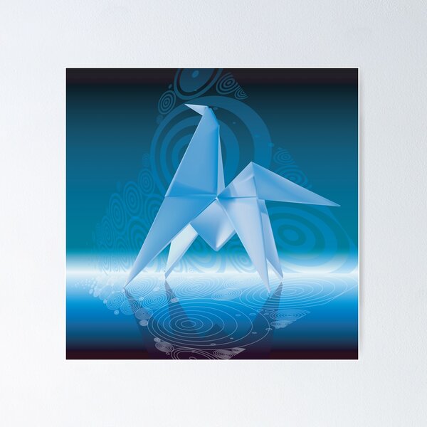 Item preview, Origami  Blue Horse  designed and sold by Mars4art.