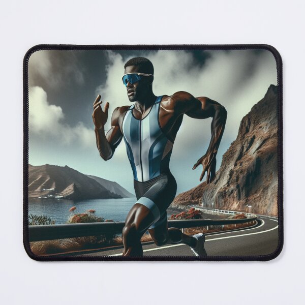 Item preview, Coastal Runner – Triathlete in the Sun designed and sold by Triathlongram.