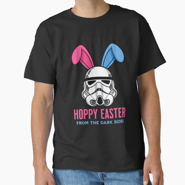 Vista previa del artículo con la obra «Camiseta Disney+ de orejas de conejo pastel de Stormtrooper de Pascua de Star Wars», diseñado y vendido por LegendQuotes.