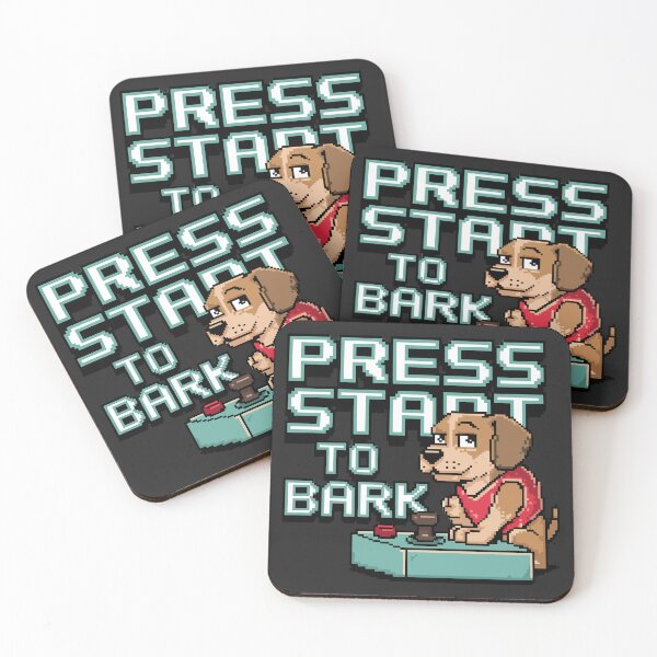 Item preview, Press Start to Bark Gamer Dog Retro Arcade designed and sold by NaturePixel.