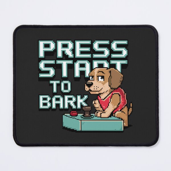 Item preview, Pulsa Start para jugar al juego retro arcade Bark Gamer Dog designed and sold by NaturePixel.
