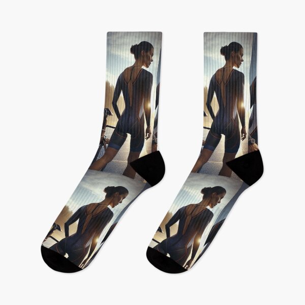 Item preview, Fearless Triathlon Woman – Ride into the Mountains designed and sold by Triathlongram.