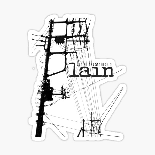 Vista previa del artículo con la obra «Lain, anime, experimentos en serie», diseñado y vendido por saintarts.