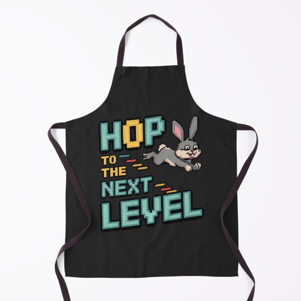 Item preview, Hop to the Next Level Pixel Bunny Gamer designed and sold by NaturePixel.
