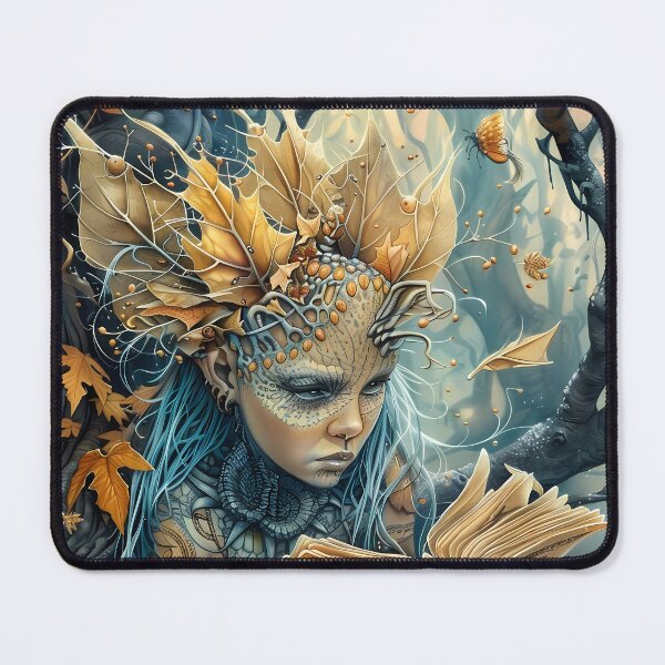Item preview, Fantasy fairies, enchanted world, whimsical fairies, dark academia, fairytale art designed and sold by ExploreElegance.