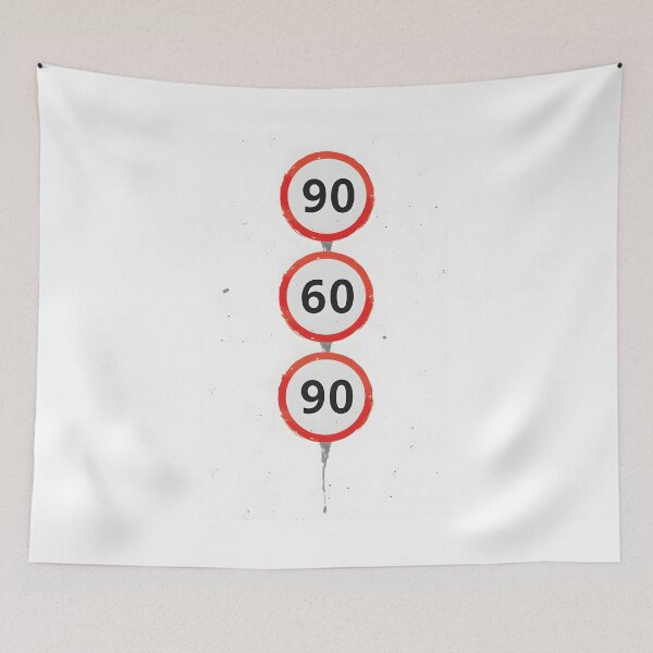 Item preview, "Breaking Speed Limits: 90-60-90" designed and sold by TheAbayArt.