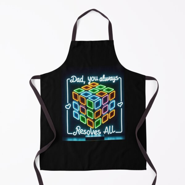 Item preview, Dad, You Always Resolve All - Neon Rubik's Cube designed and sold by WakeUpYourBrain.