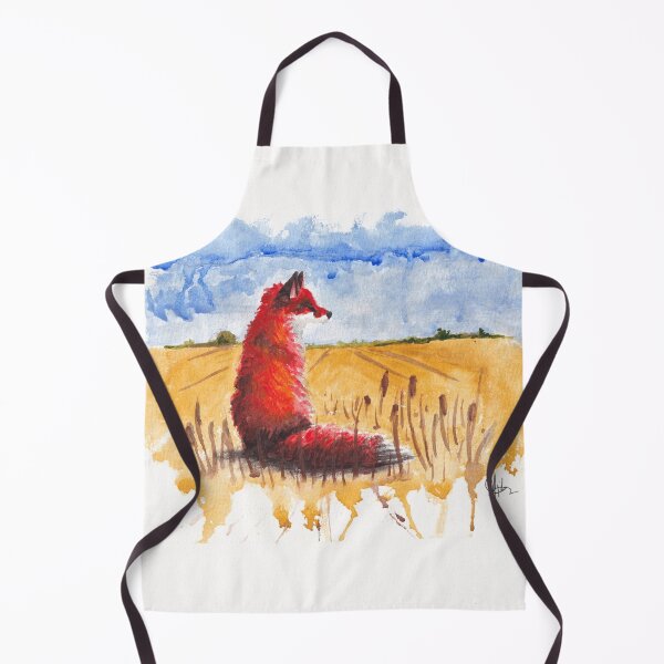 Item preview, Solitary Fox Watercolor | Expression of Loneliness Art Print designed and sold by Fox & Thorn Art.