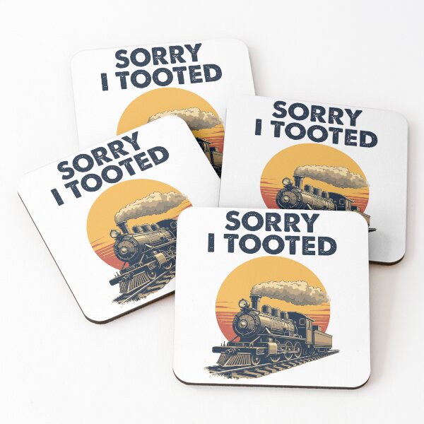 Item preview, Train Sorry I Tooted Funny Locomotive Railroad designed and sold by Blok45.