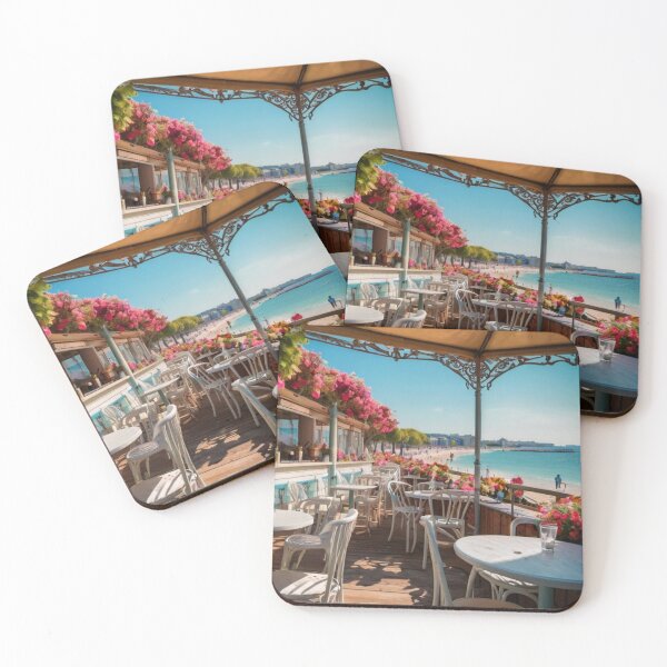 Item preview, The Sound of Waves A Cozy Parisian Café by the Ocean designed and sold by BlareBlare.