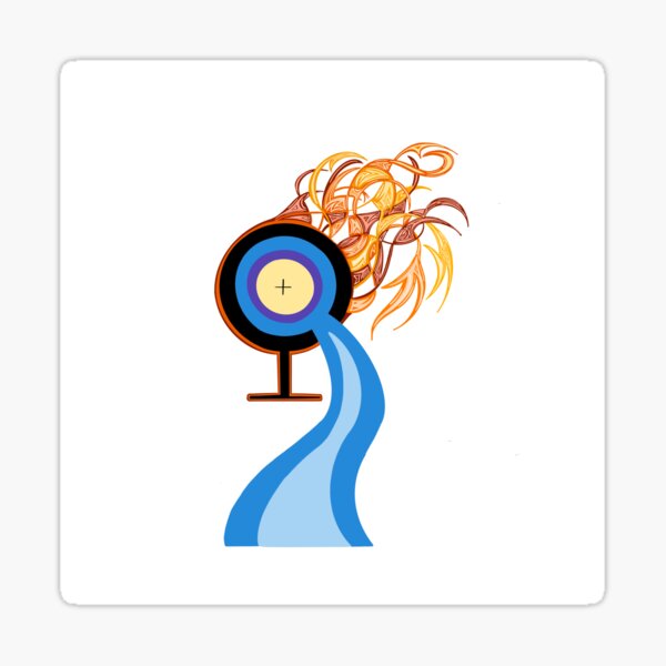 Item preview, Flaming Monstrance of Catholic Eucharist  designed and sold by Mixolydian89.