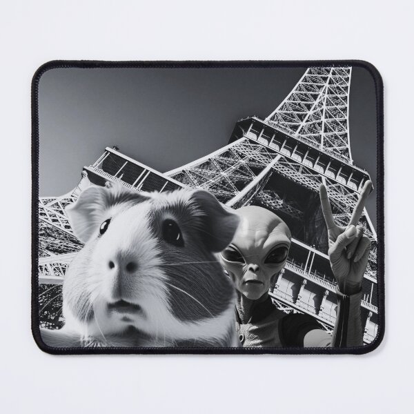 Item preview, Guinea pig sightseeing in Paris, selfie designed and sold by ankerettich.
