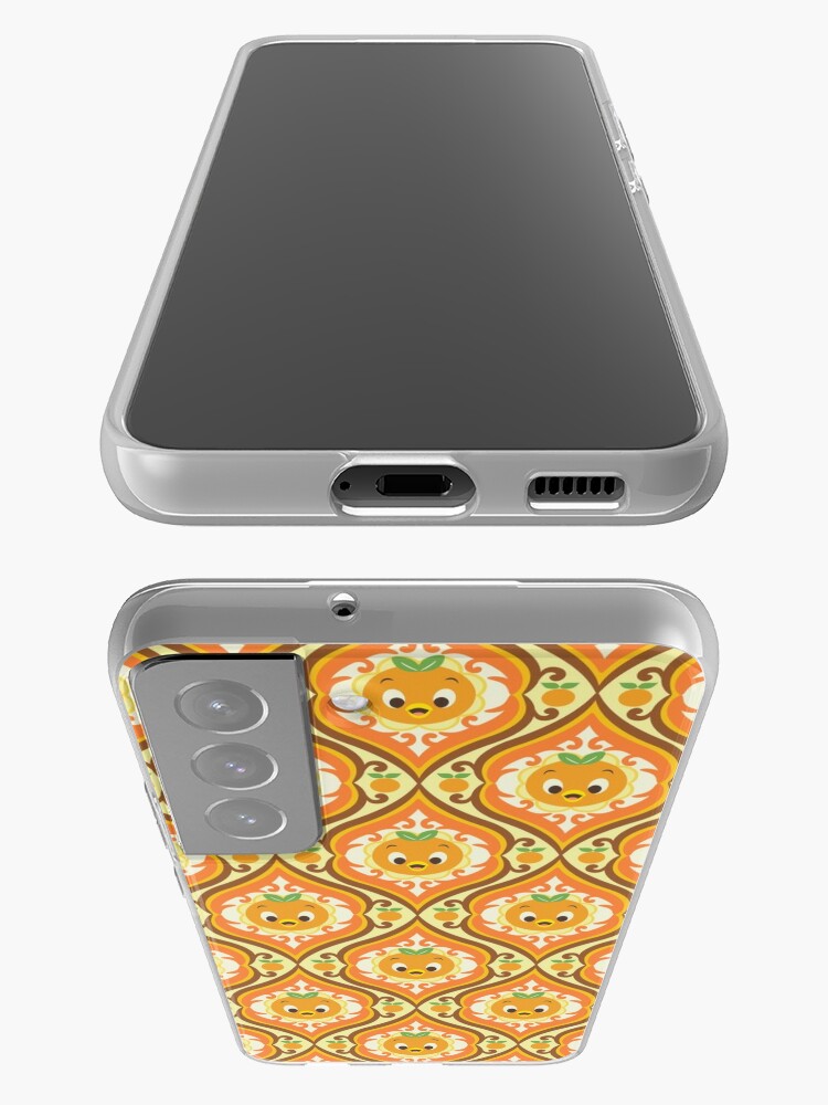 Disover Retro Orange Bird Pattern | Samsung Galaxy Phone Case