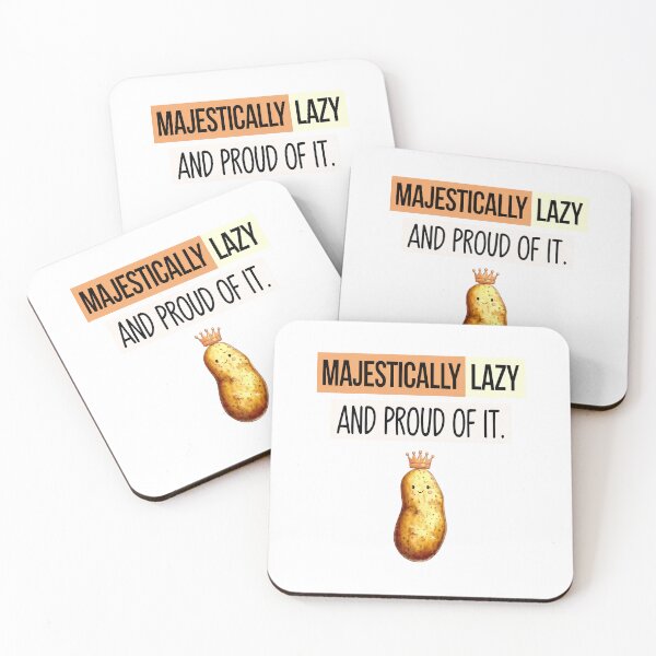 Item preview, Majestically Lazy Potato King Funny designed and sold by Taans-Creation.