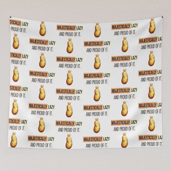 Item preview, Majestically Lazy Potato King Funny designed and sold by Taans-Creation.