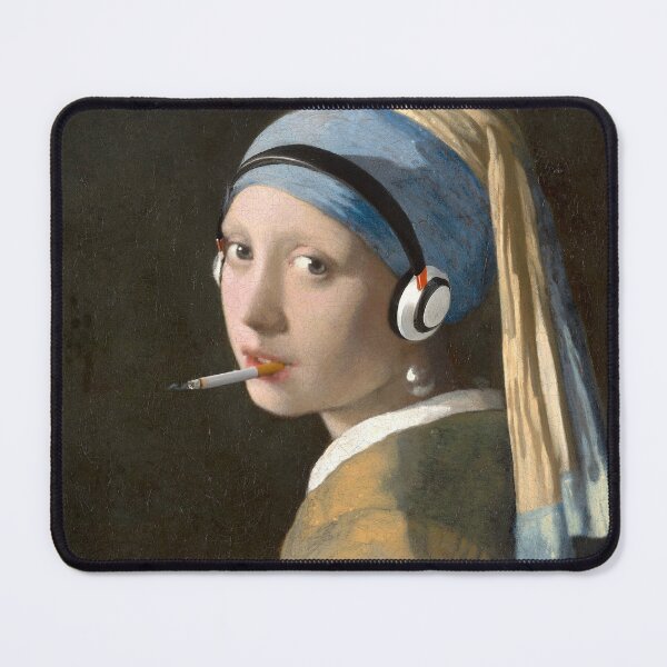 Item preview, Girl with pearl earring with modern attire designed and sold by Photopat.