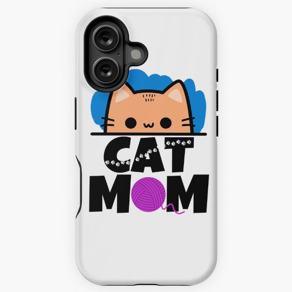 Artikel-Vorschau von Katzenmama, die Katze guckt, orangefarbene Katze, designt und verkauft von LagomCreative.