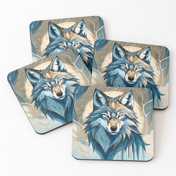 Artikelvorschau, Blauer Wolf entworfen und verkauft von Kspirit Designs.