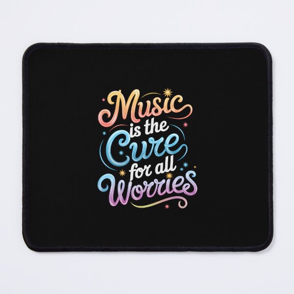 Item preview, "Music is the cure for all worries"" – Feel the Beat, Free Your Mind designed and sold by paulo silveira.