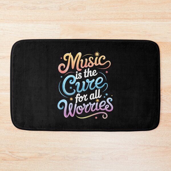 Item preview, "Music is the cure for all worries"" – Feel the Beat, Free Your Mind designed and sold by paulo silveira.