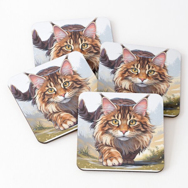 Item preview, Stalking Maine Coon Cat designed and sold by Kspirit Designs.