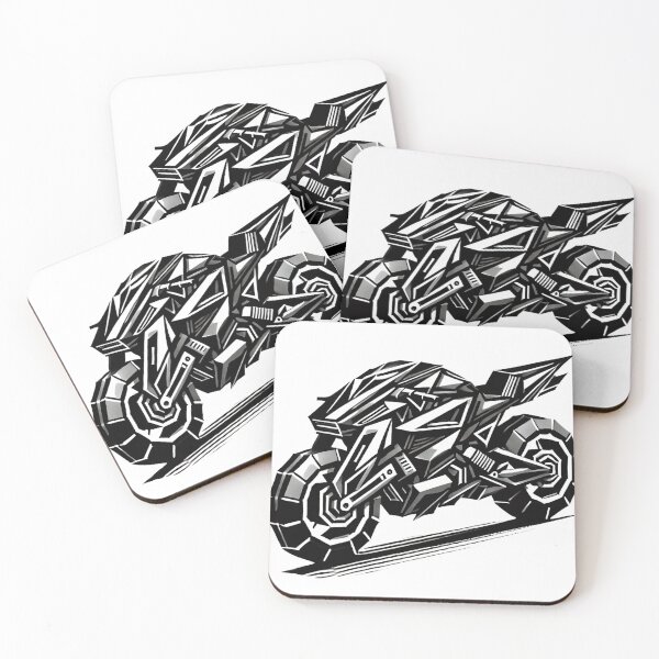 Item preview, Futuristic Motorcycle Brutalist Illustration designed and sold by HIGHWAYTOMERCH.