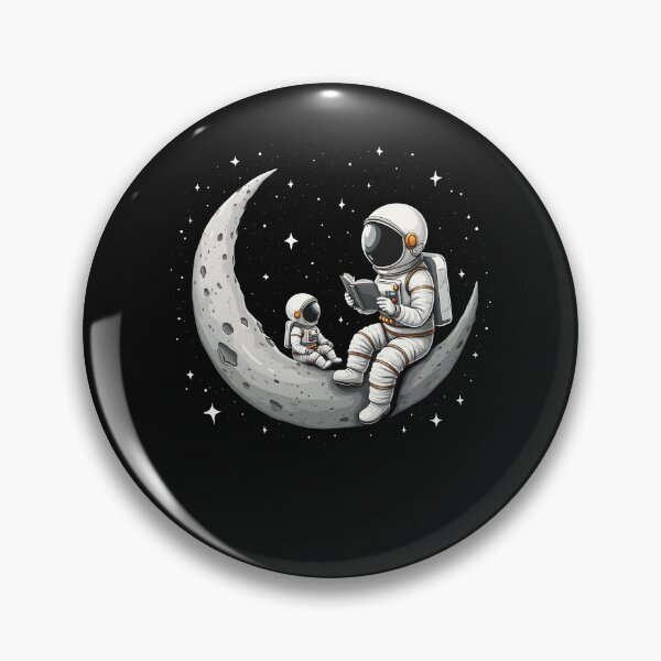 Item preview, Astronaut Reading Book To Child Moon Space Women Kids designed and sold by clothesy7.