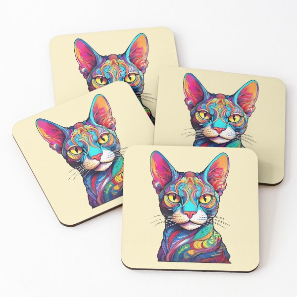 Item preview, Psychedelic Sphynx Cat designed and sold by Kspirit Designs.