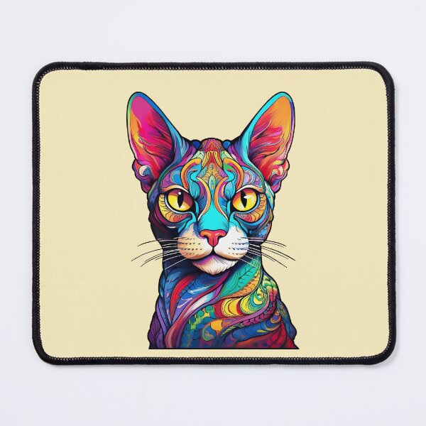 Item preview, Psychedelic Sphynx Cat designed and sold by Kspirit Designs.
