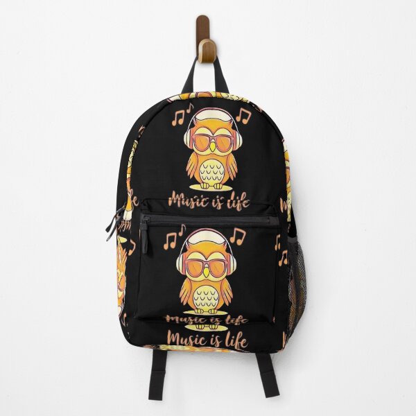 Item preview, Music is life, Barn owl, Music Headphones, Chilling vibes designed and sold by creativerooney.