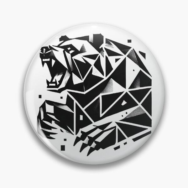 Item preview, Roaring Bear Brutalist Art designed and sold by HIGHWAYTOMERCH.