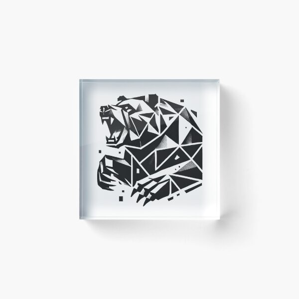 Item preview, Roaring Bear Brutalist Art designed and sold by HIGHWAYTOMERCH.