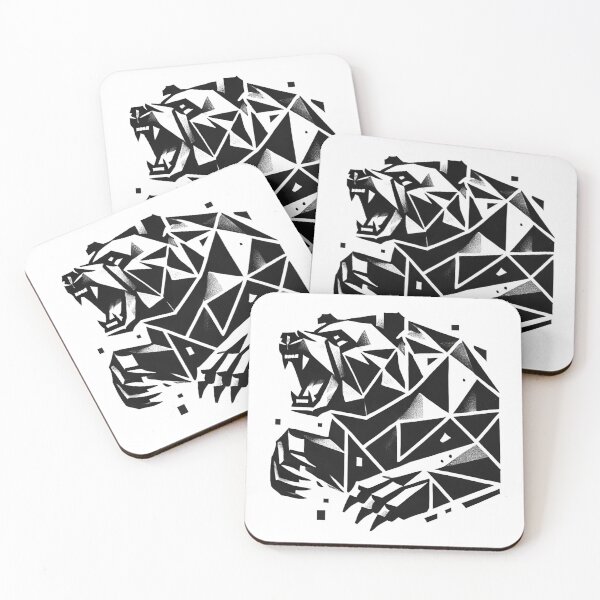 Item preview, Roaring Bear Brutalist Art designed and sold by HIGHWAYTOMERCH.