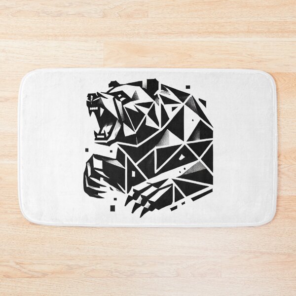 Item preview, Roaring Bear Brutalist Art designed and sold by HIGHWAYTOMERCH.