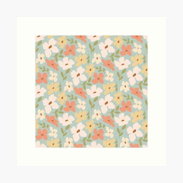 Aperçu de l'œuvre Fleurs bleues créée et vendue par Diannewakker.