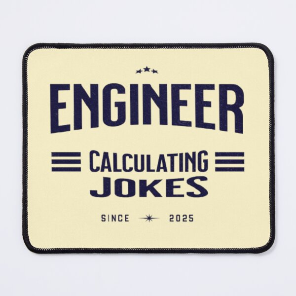Item preview, Engineer: Calculating Jokes with Precision designed and sold by Syrupulse.