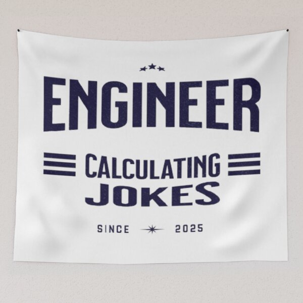 Item preview, Engineer: Calculating Jokes with Precision designed and sold by Syrupulse.