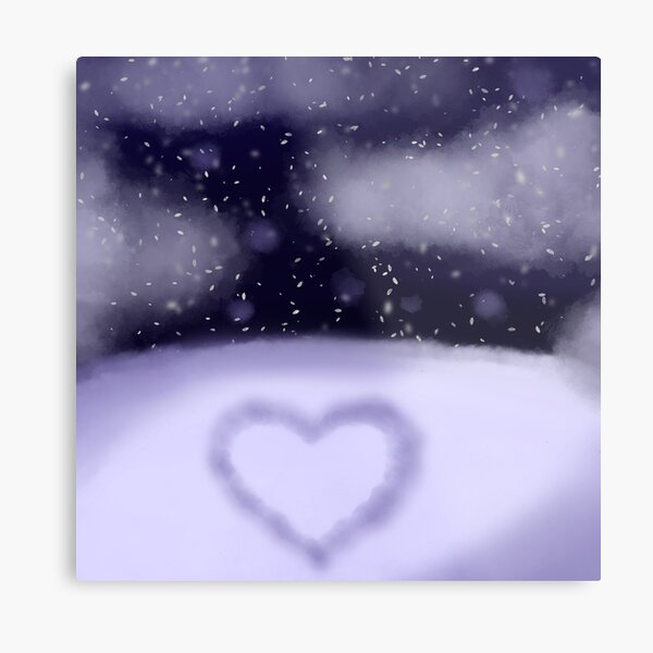 Item preview, Snow landscape with a heart designed and sold by Bulles-de-Meri.