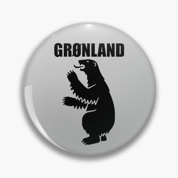 Item preview, Grønland Greenland Greenland Kalaallit Nunaat polar bear logo black coat of arms 01 designed and sold by Future Nerd.