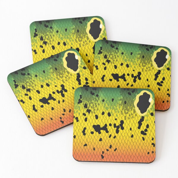 Item preview, Peacock Bass Skin Pattern Fishing Design designed and sold by BikeVoucherJr.
