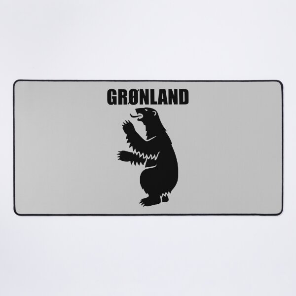 Item preview, Grønland Greenland Greenland Kalaallit Nunaat polar bear logo black coat of arms 01 designed and sold by Future Nerd.