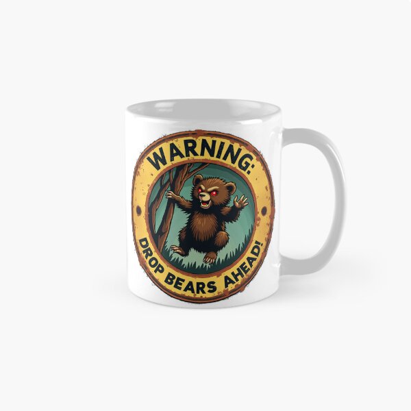 Item preview, Drop Bear Warning designed and sold by HappyHarmonyArt.