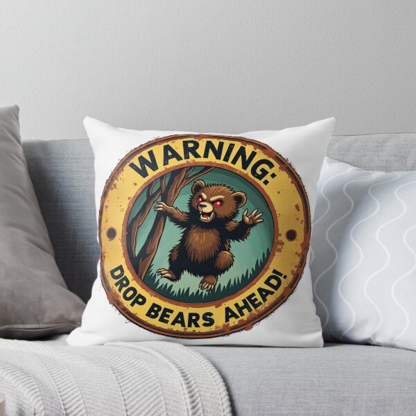 Item preview, Drop Bear Warning designed and sold by HappyHarmonyArt.