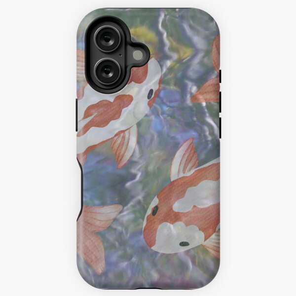 Vista previa del artículo con la obra «Arte de peces koi, lindos regalos de dibujos animados de peces para amantes de los peces», diseñado y vendido por Cuteanimalgifts.