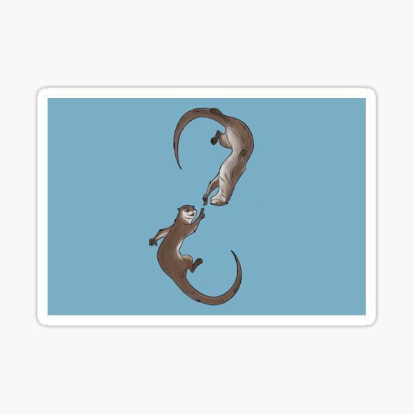 Item preview, Sea Otter Couple designed and sold by Rafaelcart.