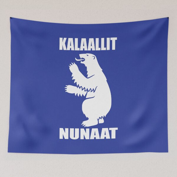 Item preview, Grønland Greenland Greenland Kalaallit Nunaat polar bear logo white coat of arms 02 designed and sold by Future Nerd.