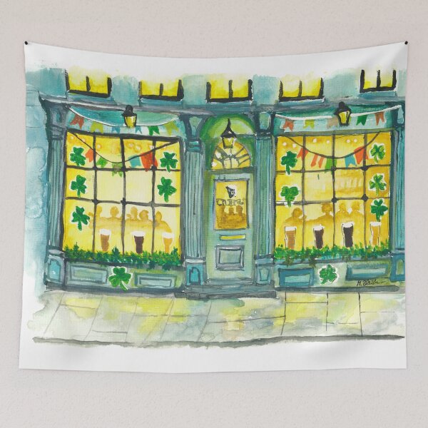 Item preview, Irish Pub Glow on St. Patrick Day Festive Night designed and sold by artshop77.