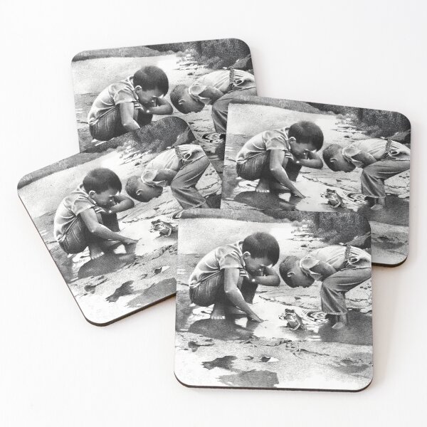 Item preview, Untitled - boys searching for frogs designed and sold by David J. Vanderpool.