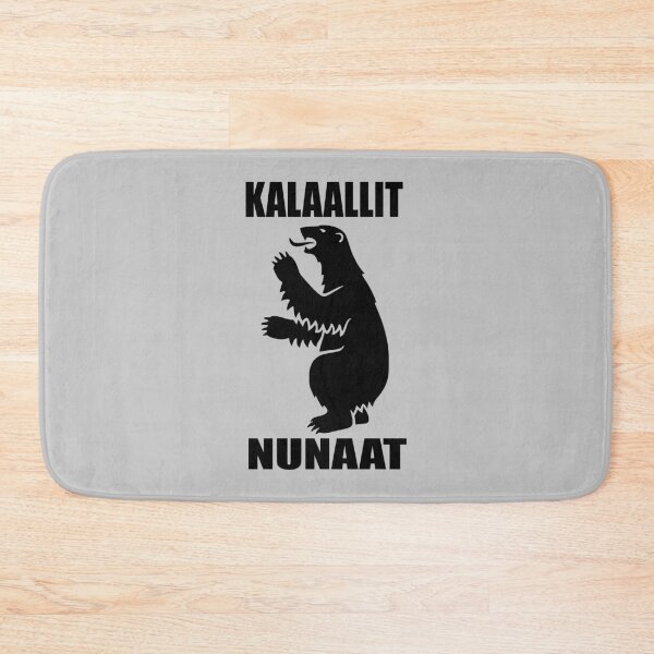 Item preview, Grønland Greenland Greenland Kalaallit Nunaat polar bear logo black coat of arms 02 designed and sold by Future Nerd.